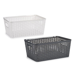 CESTA MULTIUSO L MANIGLIA ASS 2 COLORI INTRECCIARE