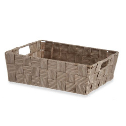 CESTA TELA RECT 23 CM NATURAL