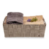 FABRIC BOX RECT 23CM NATUR