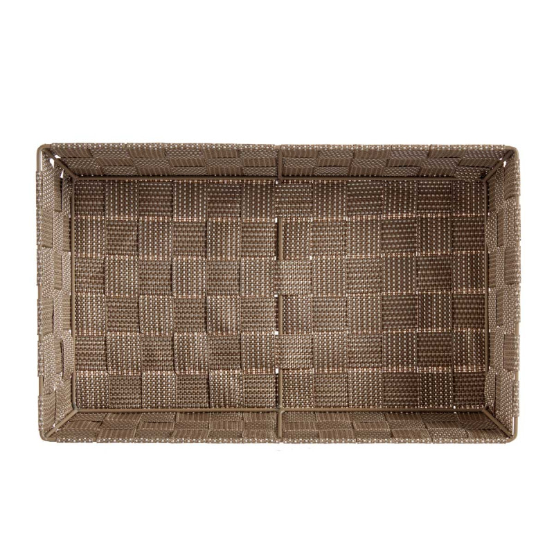 CESTA RECTANGULAR SEM ASAS 34CM NATUR