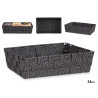 CESTA RETTANGOLARE SENZA MANICI 34CM NER
