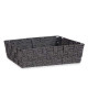 FABRIC BOX RECT WITHOUT HANDLE 34CM BLACK