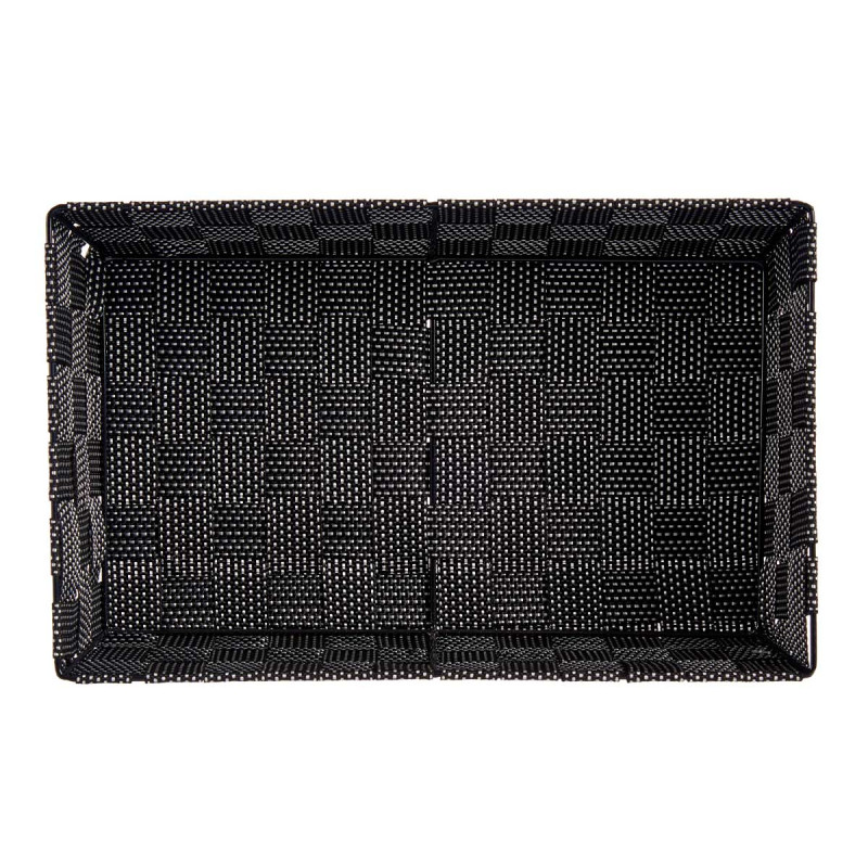 FABRIC BOX RECT WITHOUT HANDLE 34CM BLACK