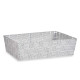 CESTA RECTANGULAR SEM ASAS 34CM BRANCO