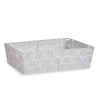PANIER RECTANGULAIRE SANS ANSES 34CM BLANCHE