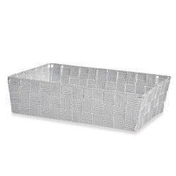 PANIER RECTANGULAIRE SANS ANSES 34CM BLANCHE