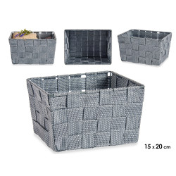 FABRIC CONIC BOX RECT SM GREY