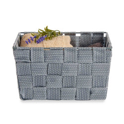 PANIER CONIQUE RECT AVEC ANSES PET GRIS