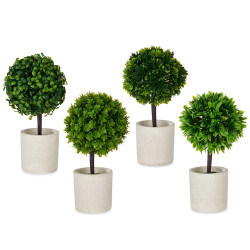 CEMENT POT GREEN TREE ASSORT 4