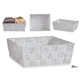 CESTA RETTANGOLARE SENZA MANICI 24CM BIANCO