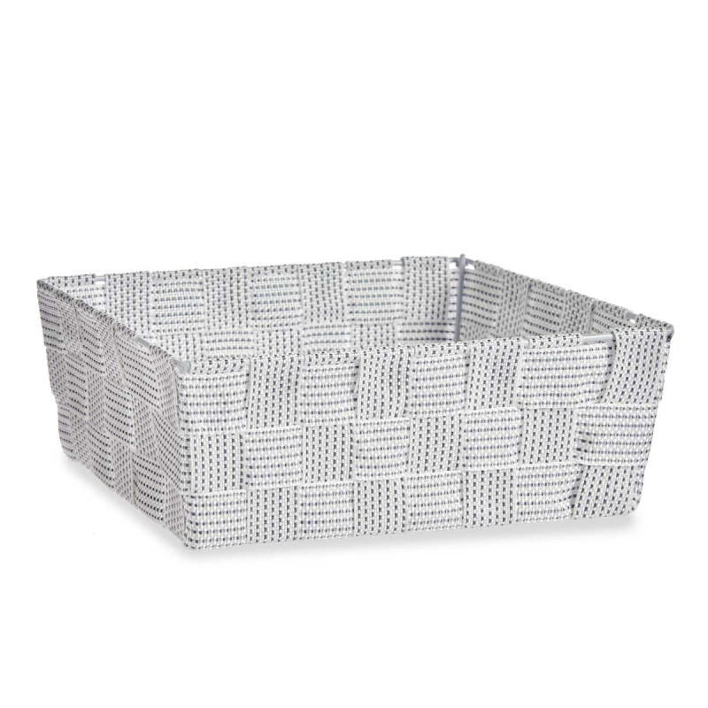 FABRIC BOX RECT WITHOUT HANDLE 24CM WHITE