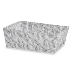 FABRIC BOX RECT WITHOUT HANDLE 24CM WHITE