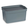 GREY PLASTIC STORAGE BOX WITH COVER 2.3L