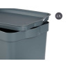 SCATOLA PLASTICA CON COPERCHIO 2.3L GRIGIO