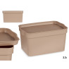 BOITE PLASTIQUE AVEC COUVERCLE 2.3L BEIGE