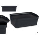 CAJA PLASTICO CON TAPA 6L ANTRACITA