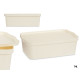 CAJA PLASTICO CON TAPA 14L CREMA