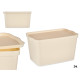 BOITE PLASTIQUE AVEC COUVERCLE 24L CREME