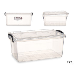 CAJA PLASTICO ORDENACION TRANSPARENTE 13,7L