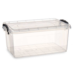 BOITE PLASTIQUE RANGEMENT TRANSPARENT 13.7L