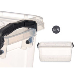 TRANSPARENT ORGANIZER PLASTIC BOX 13.7L