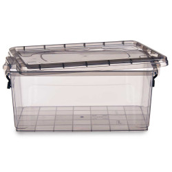 ANTHRACITE ORGANIZER PLASTIC BOX 13.7L