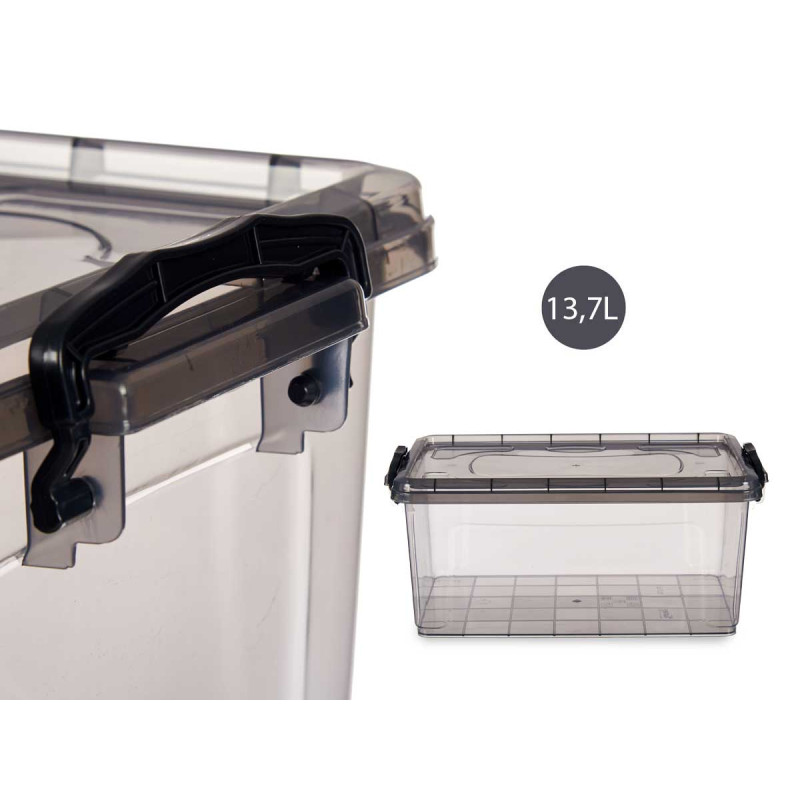 SCATOLA PLASTICA ORDINE ANTRACITE 13.7L