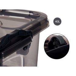 SOUS LIT 6 ROUES ANTHRACITE 40L