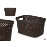CESTO ORGANIZADOR PLASTICO 3L MARRON