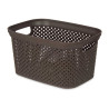 PANIER ORGANISATEUR PLASTIQUE 3L MARRON 