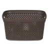 3L BROWN PLASTIC ORGANISER BASKET