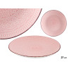 PLATO RELIEVE LLANO ROSA 27CM