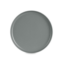 ASSIETTE À DÎNER EN GRÈS GRANDE GRIS FONCÉ 26,5CM