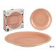 PIATTO GRANDE IN GRES BORDO ROSA 26,5CM