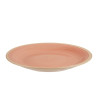 LARGE STONEWARE DINNER PLATE PINK 26,5CM