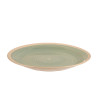 LARGE STONEWARE DINNER PLATE GREEN 26,5CM