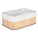 SET 3 BAMBOO ORGANIZERS RECT NATRL BAMBOO FABRIC