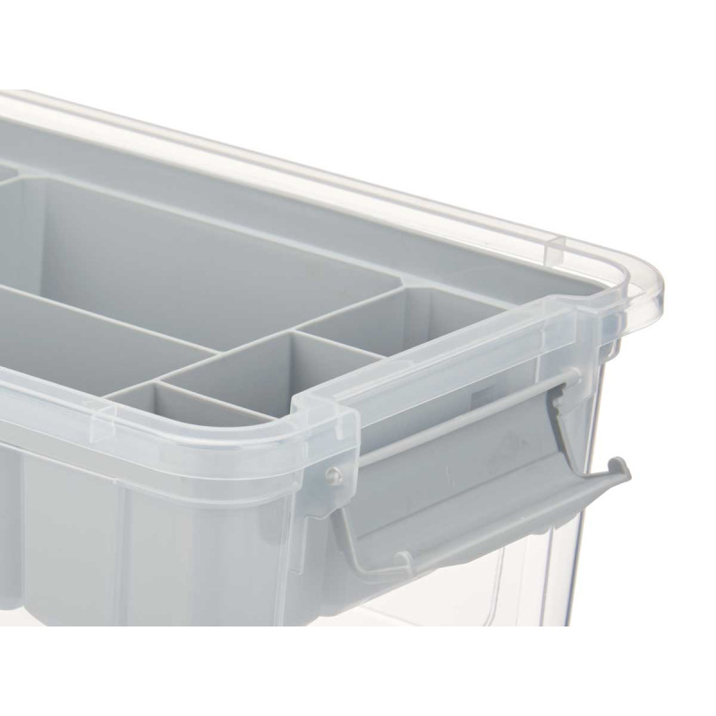 ORGANIZADOR PLASTICO 5 L BANDEJA CINZENTA
