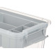 PLASTIC ORGANISER 5 L GREY TRAY