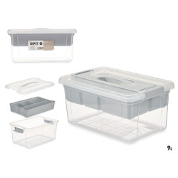 ORGANIZER PLASTICA 9 L VASSOIO GRIGIO