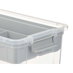 ORGANIZADOR PLASTICO 9 L BANDEJA GRIS