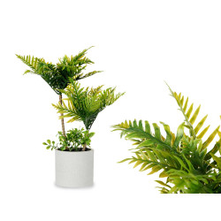 CEMENT POT GREEN PALM TREE LARGE