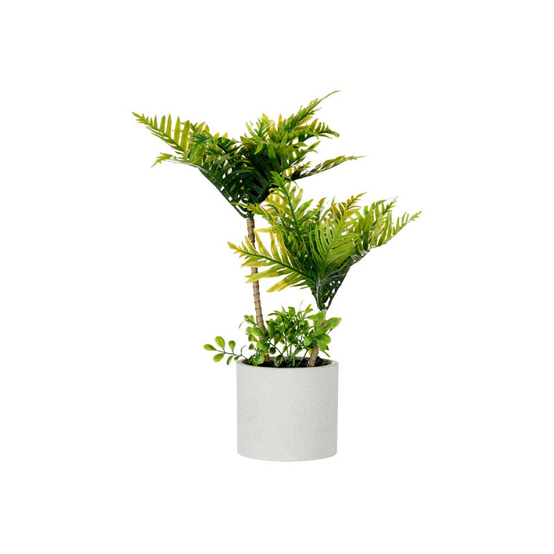 CEMENT POT GREEN PALM TREE LARGE