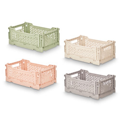 BOÎTE PLIANTE MULTI-USAGE 4L ASSORT 4 COULEURS