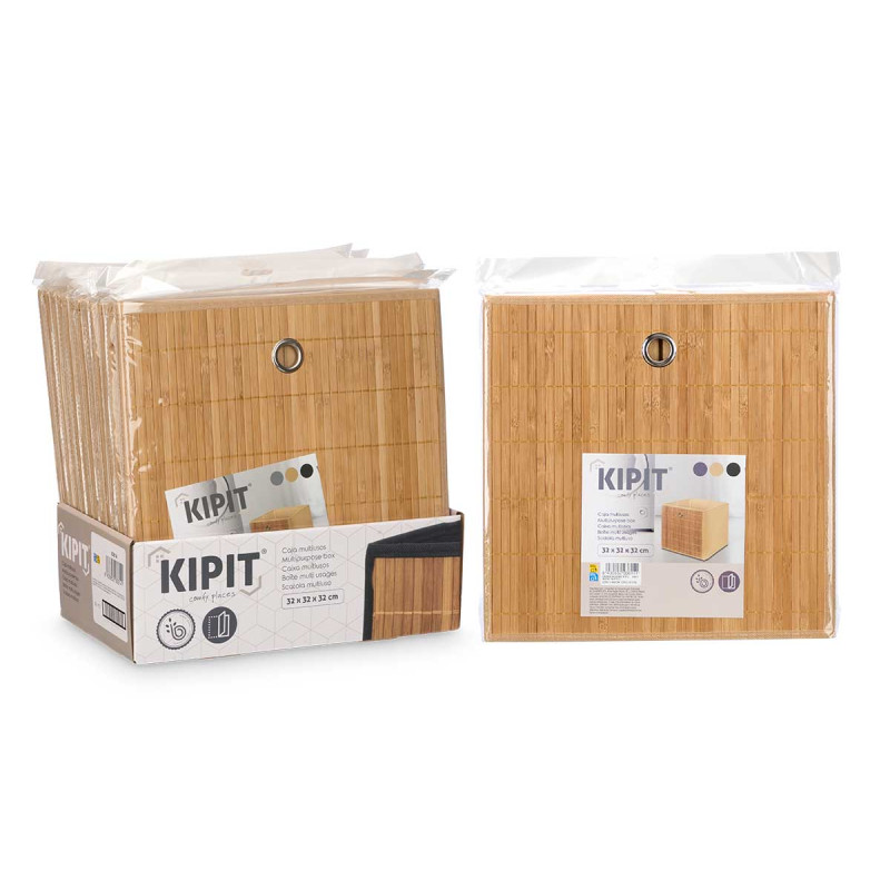 SCATOLA PIEGHEVOLE ORGANIZZATORE BAMBU BEIGE 