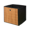 BAMBOO BLACK FOLDING ORGANISER BOX