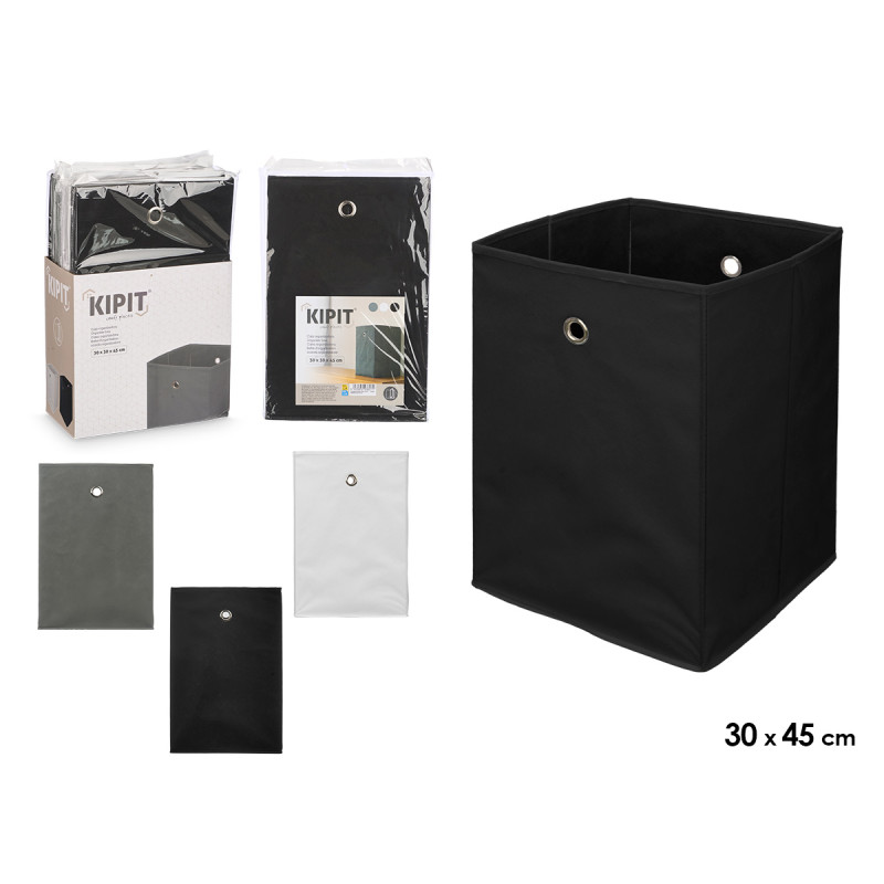 CAJA PLEGABLE ORGANIZADORA 30X30X45CM SURT 3 NEUTR