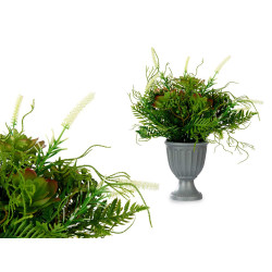 COPPA PLASTICA CLASSICA CON PIANTE VERDI PICC