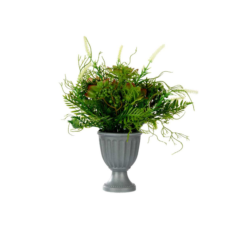 COPPA PLASTICA CLASSICA CON PIANTE VERDI PICC