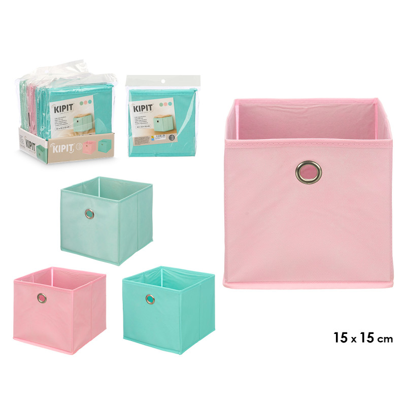 CAJA PLEGABLE ORGANIZADORA 15X15X15CM SURT 3 VIVO